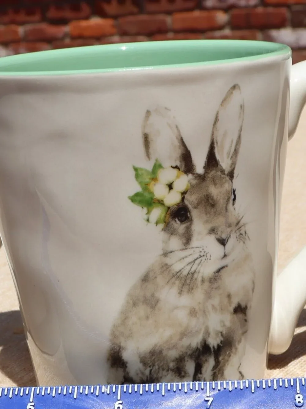 Pier 1 Porcelain Easter Mugs Assorted Colors Butterfly on Handles Set of 3